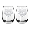 2pk 15oz Stemless Wine Glass Set, ETC, National Basketball Champs 2026, University of Michigan
