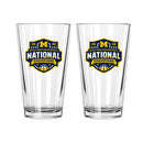 2pk 16oz Pint Glass Set, DP, National Basketball Champs 2026, University of Michigan
