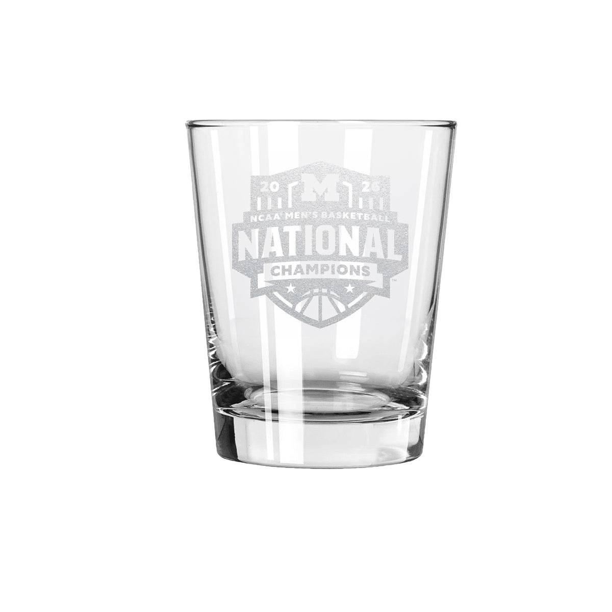 15oz Dbl Old Fash, ETC, National Basketball Champs 2026, University of Michigan