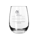 2PK 15oz Stemless Wine Glass Classic Crew |    Mississippi