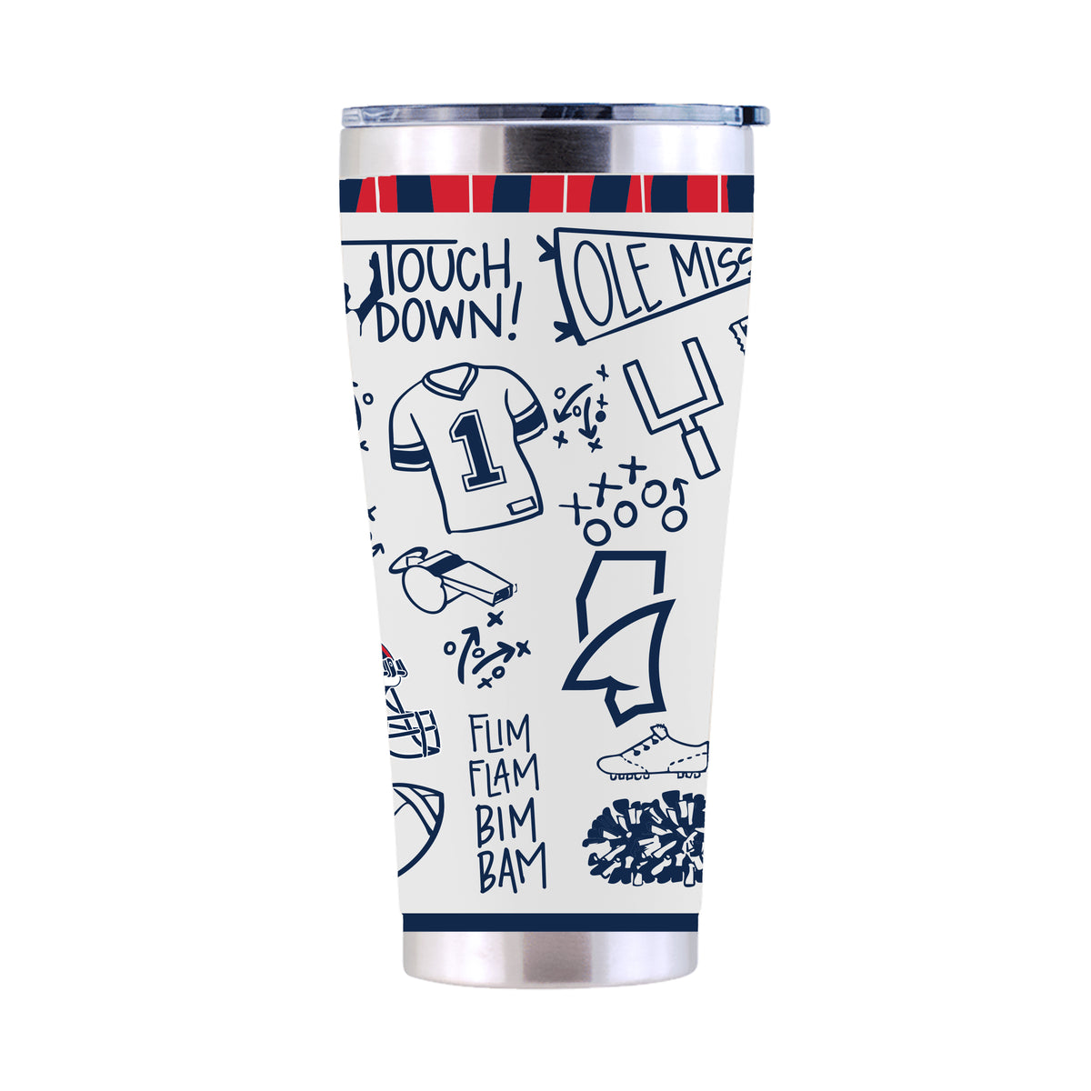 30oz Tumbler Sketchpad Design | Ole Miss