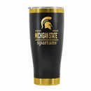 24 oz Stainless Steel Tumbler with Gold Accents & Etched Classic Crew Team Design, Michigan State University
