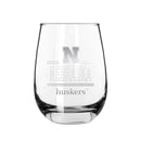2PK 15oz Stemless Wine Glass Classic Crew |    Nebraska