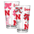  Nebraska 2pk 16oz Bow Pint Glass 