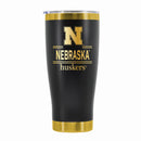 24 oz Stainless Steel Tumbler with Gold Accents & Etched Classic Crew Team Design, Lincoln Nebraska