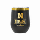 12 oz Stainless Steel Wine Tumbler with Gold Etched Classic Crew Team Design, Lincoln Nebraska