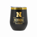 12 oz Stainless Steel Wine Tumbler with Gold Etched Classic Crew Team Design, Lincoln Nebraska
