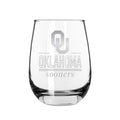 2PK 15oz Stemless Wine Glass Classic Crew |    Oklahoma