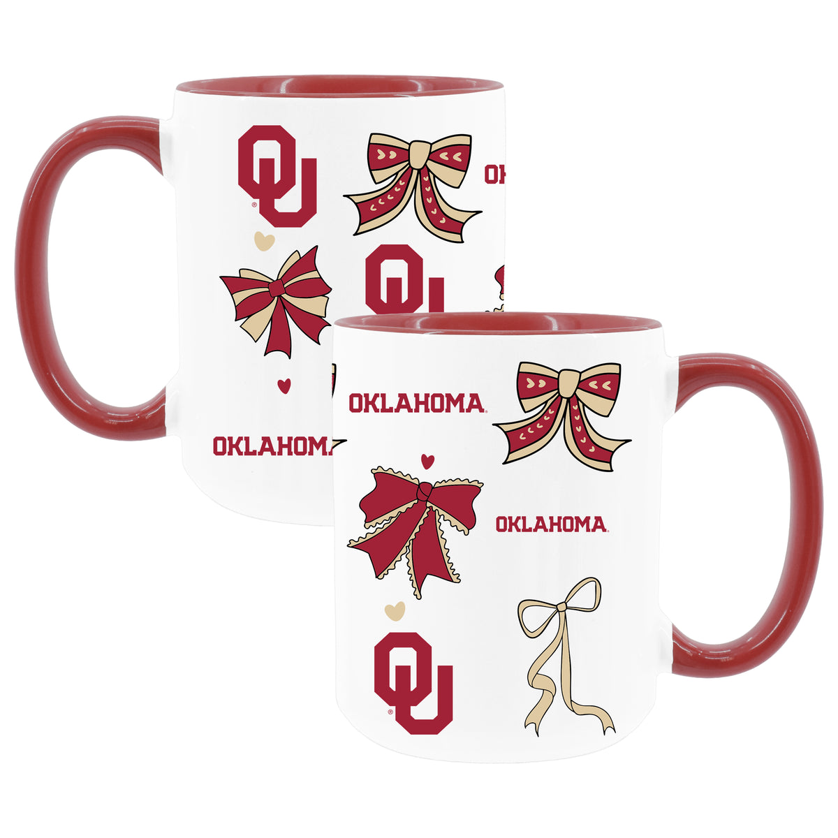  Oklahoma 2pk 15oz Bow Coffee Mug 