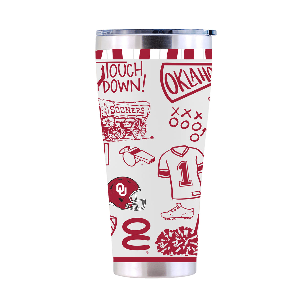 30oz Tumbler Sketchpad Design | Oklahoma