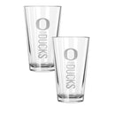 2PK 16oz Pint Glass Pinnacel Design |    Oregon