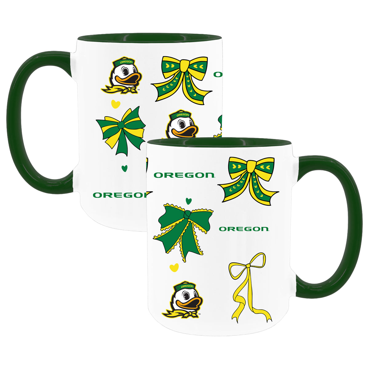  Oregon 2pk 15oz Bow Coffee Mug 