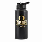 32 oz Stainless Steel Water Bottle with Gold Etched Classic Crew Team Design, University of Oregon
