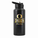 32 oz Stainless Steel Water Bottle with Gold Etched Classic Crew Team Design, University of Oregon