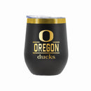12 oz Stainless Steel Wine Tumbler with Gold Etched Classic Crew Team Design, University of Oregon
