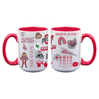 2pk 15oz White Mug Loco Design | Ohio State