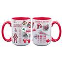 2pk 15oz White Mug Loco Design | Ohio State