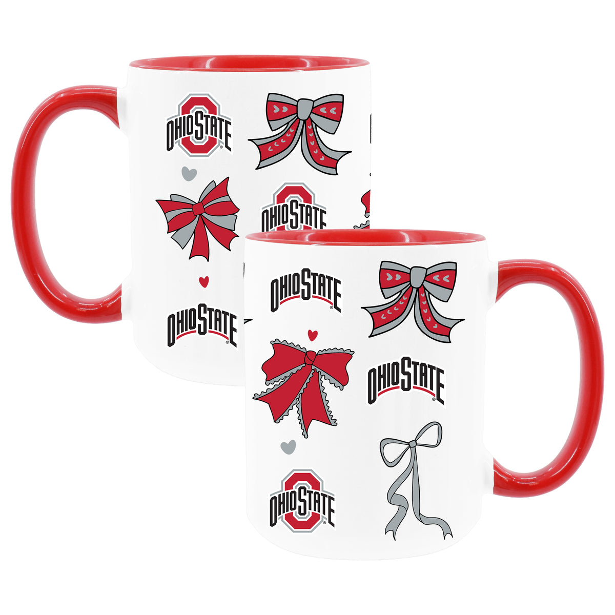 Ohio State 2pk 15oz Bow Coffee Mug 