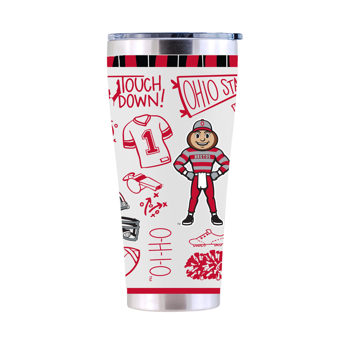 30oz Tumbler Sketchpad Design | Ohio State