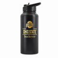 32 oz Stainless Steel Water Bottle with Gold Etched Classic Crew Team Design, Ohio State University