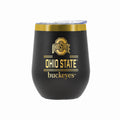 12 oz Stainless Steel Wine Tumbler with Gold Etched Classic Crew Team Design, Ohio State University
