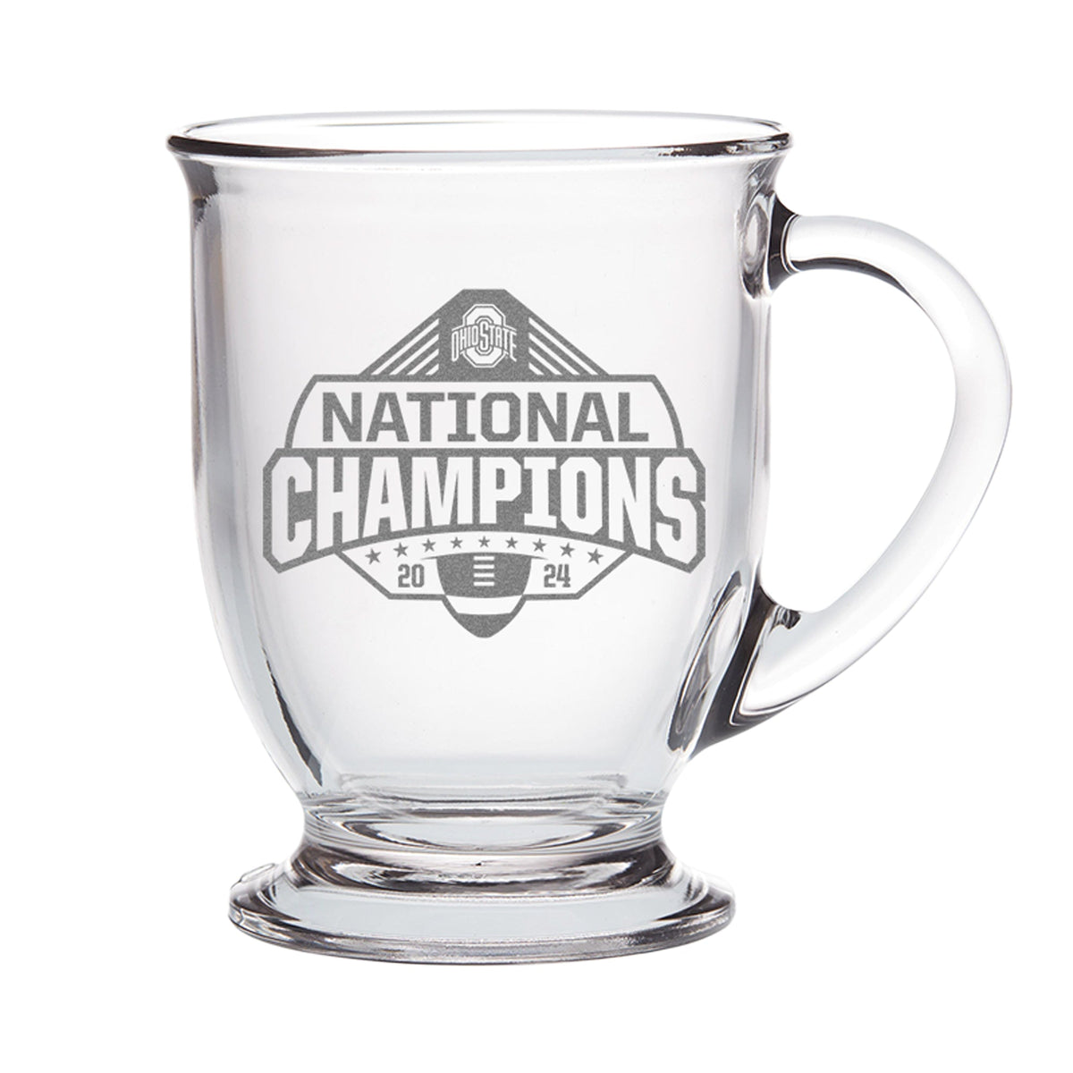 16oz Café Glass | Ohio State University 2024 Champions