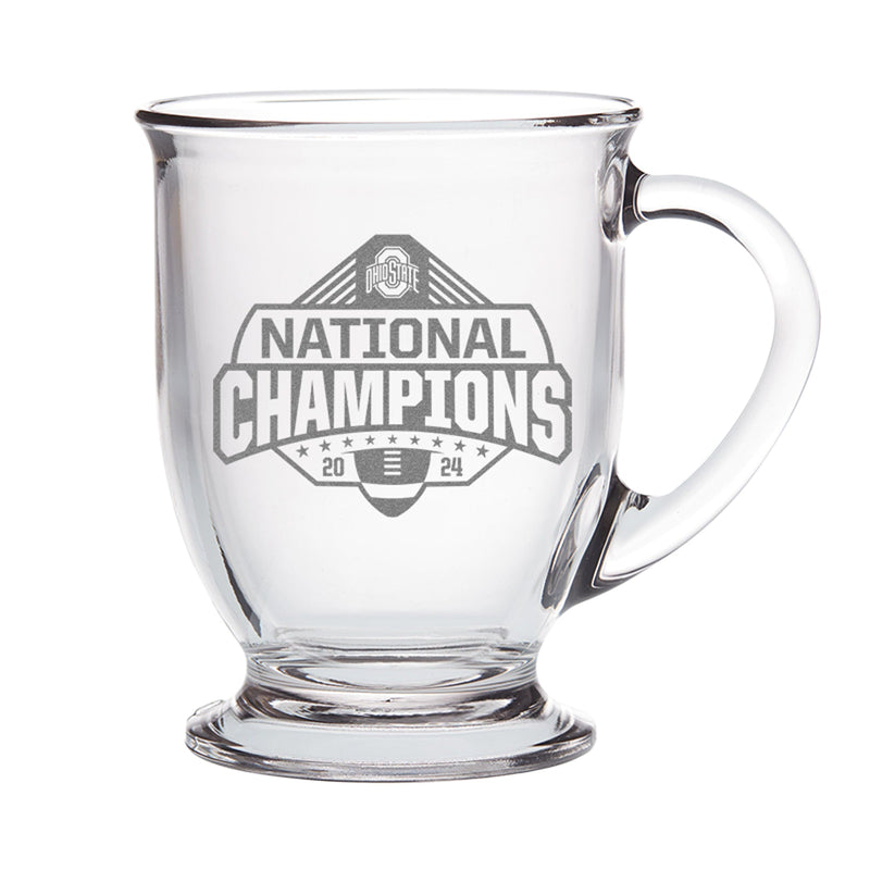 16oz Café Glass | Ohio State University 2025 Champions