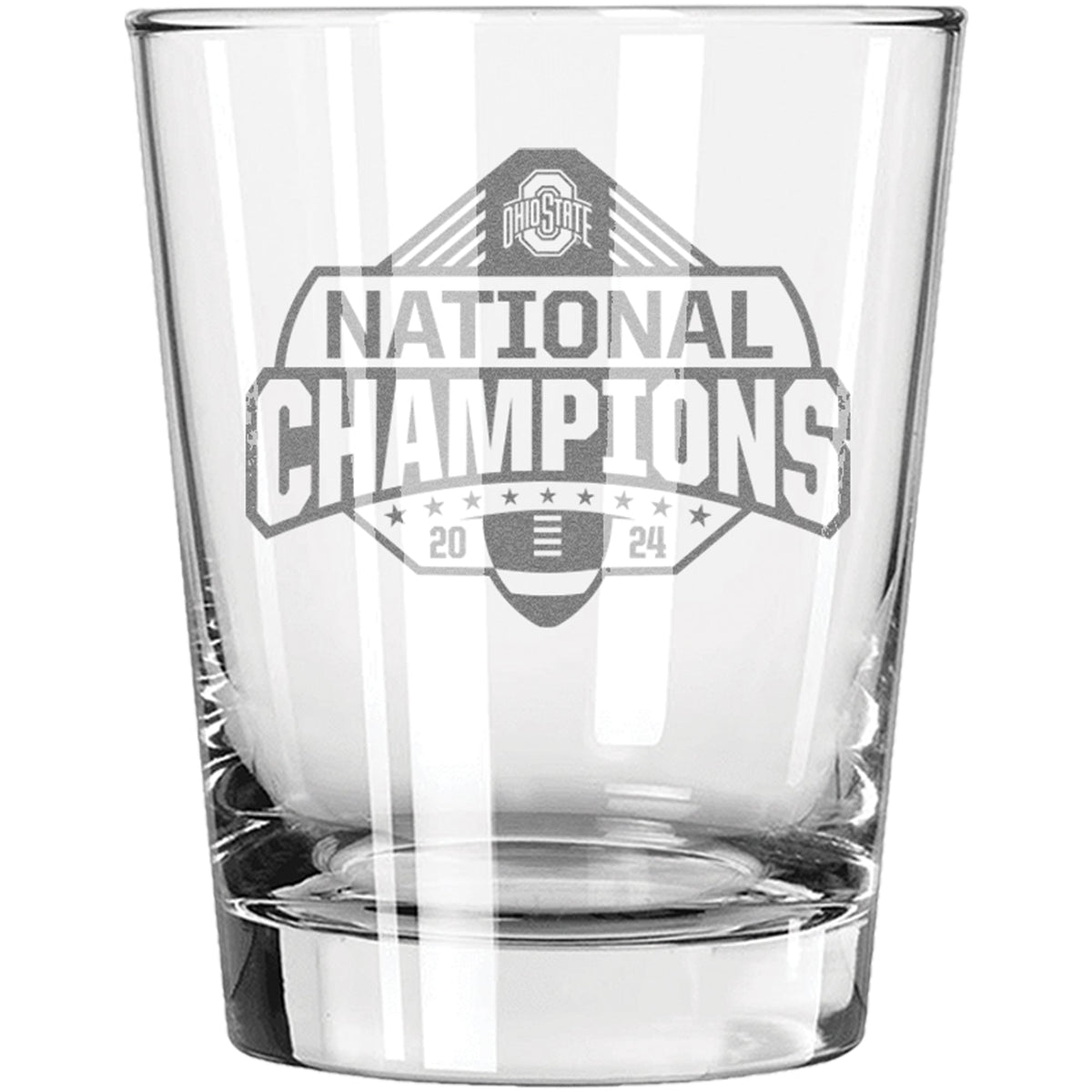 15oz Double Old Fash Etched | Ohio State University 2024 Champions