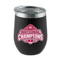 12oz Black Stemless Tumbler Direct Print | Ohio State University 2024 Champions
