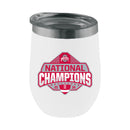 12oz White Stemless Tumbler Direct Print | Ohio State University 2025 Champions