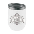 12oz White Stemless Tumbler Etched | Ohio State University 2024 Champions