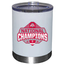 12oz White Lowball Tumbler Direct Print | Ohio State University 2025 Champions