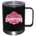 12oz Black Lowball Tumbler w/Handle Direct Print | Ohio State University 2024 Champions