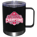 12oz Black Lowball Tumbler w/Handle Direct Print | Ohio State University 2025 Champions