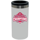12oz White Slim Can Holder Direct Print | Ohio State University 2025 Champions