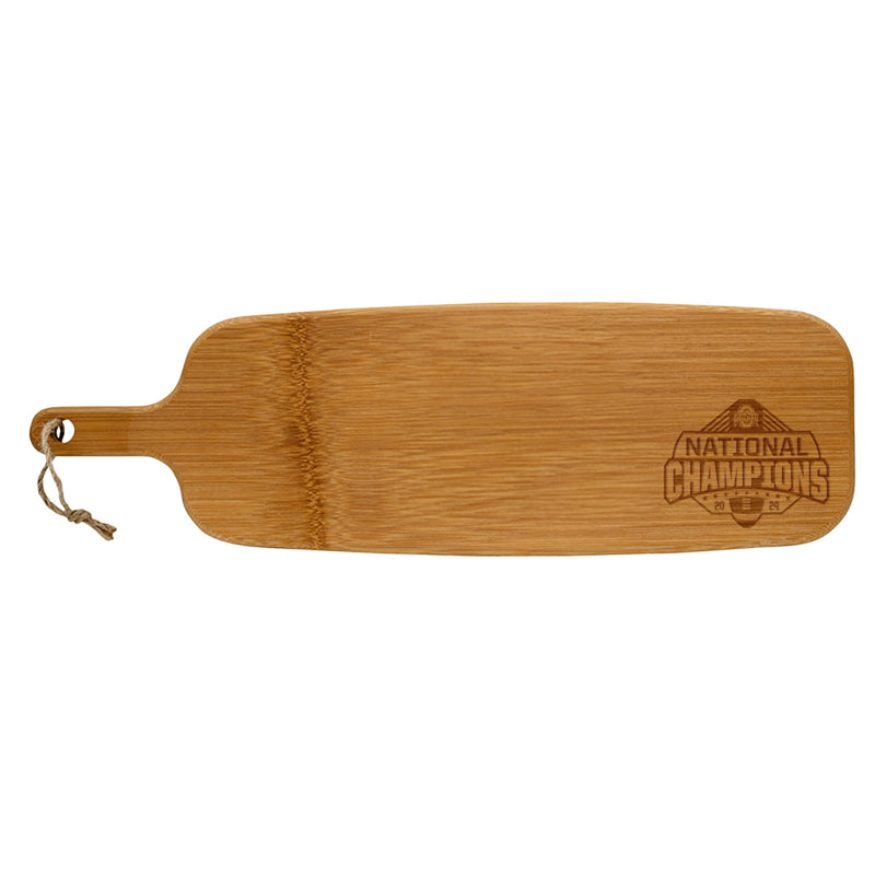 Bamboo Paddle Cut/Serv Board | Ohio State University 2025 Champions