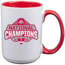 15oz White Mug w/Red Inner Color | Ohio State University 2025 Champions