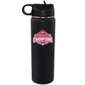 22oz Black Water Bottle Direct Print | Ohio State University 2024 Champions