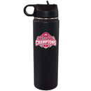 22oz Black Water Bottle Direct Print | Ohio State University 2025 Champions
