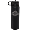 22oz Black Water Bottle Etched | Ohio State University 2024 Champions