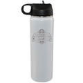 22oz White Water Bottle Etched | Ohio State University 2024 Champions