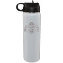 22oz White Water Bottle Etched | Ohio State University 2025 Champions