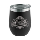 16oz Black Stemless Tumbler Etched | Ohio State University 2025 Champions