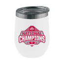 16oz White Stemless Tumbler Direct Print | Ohio State University 2025 Champions