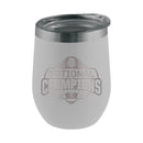 16oz White Stemless Tumbler Etched | Ohio State University 2025 Champions
