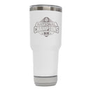 30oz White Bluetooth Tumbler Etched | Ohio State University 2025 Champions