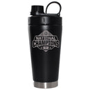 22oz Black Blender Bottle Etched | Ohio State University 2025 Champions