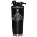 24oz Black Shaker Bottle Etched | Ohio State University 2024 Champions
