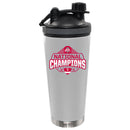 24oz White Shaker Bottle Direct Print | Ohio State University 2025 Champions