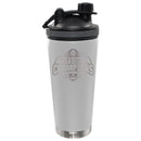 24oz White Shaker Bottle Etched | Ohio State University 2025 Champions